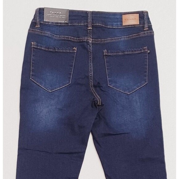 Tahari Chloe Tummy Tuck Slimming Fit Solution Women's Skinny Jeans Size 4 - Picture 4 of 9